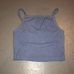 Blue crop top
